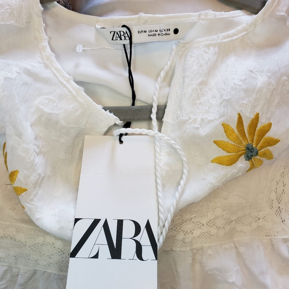 Zara Canary Island embroidered maxi dress - Picture 11 of 16